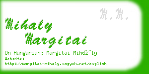 mihaly margitai business card
